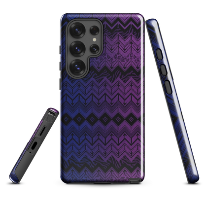 Purple & Blue Chevron Classic Tough Case for Samsung