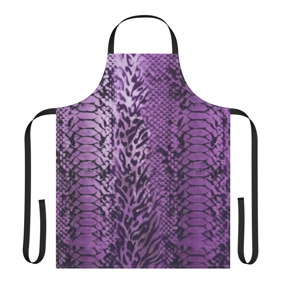Purple Snake Skin Strap Apron
