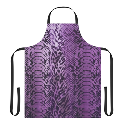 Purple Snake Skin Strap Apron