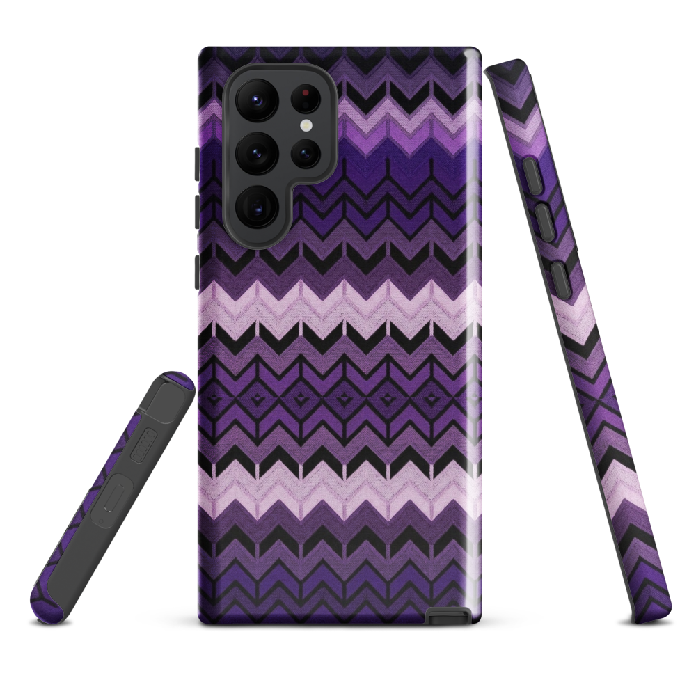 Purple Chevron Tough Case for Samsung