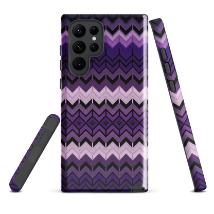 Purple Chevron Tough Case for Samsung