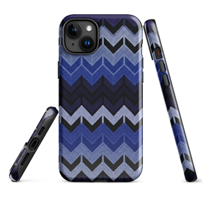 Blue Chevron Tough Case for iPhone®