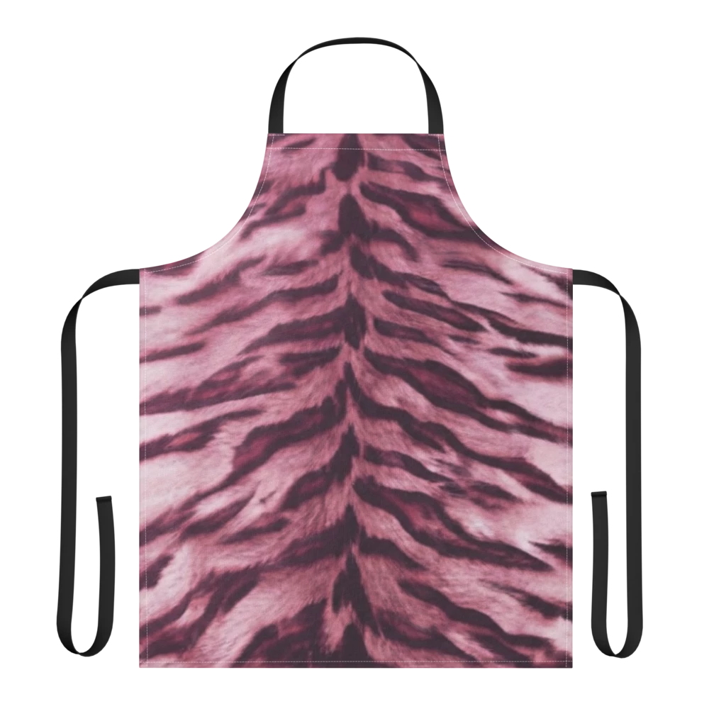 Pink Tiger Print Strap Apron