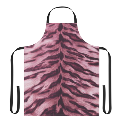 Pink Tiger Print Strap Apron