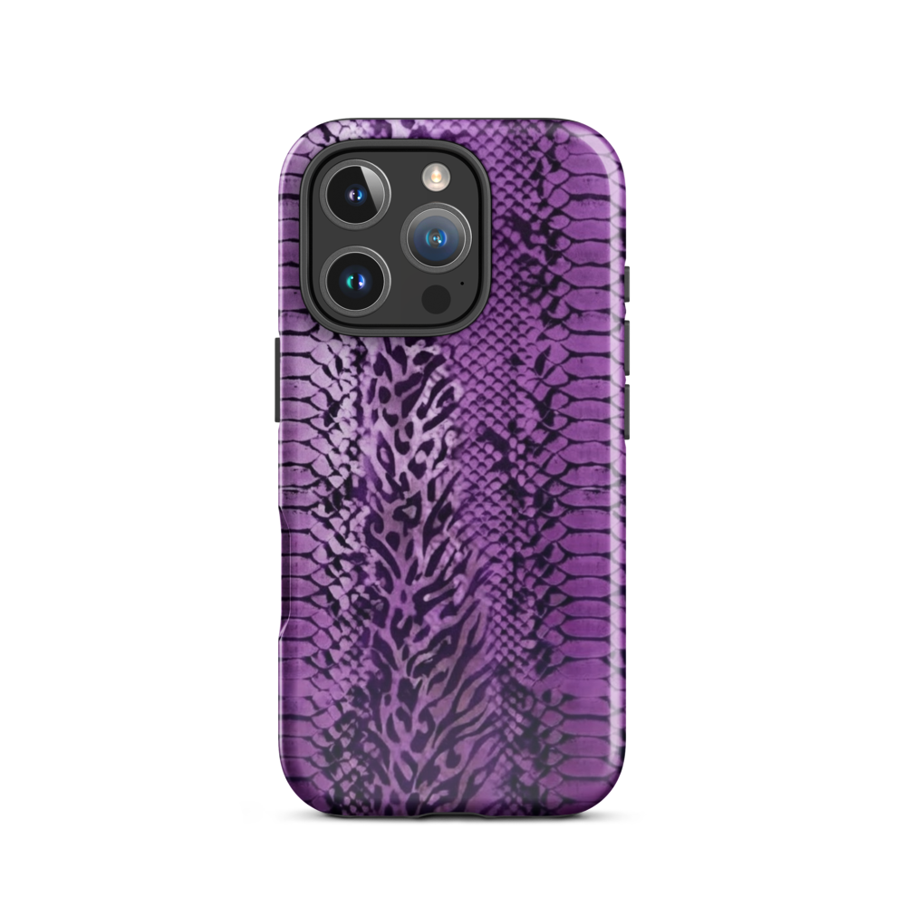 Purple Snake Skin Tough Case for iPhone®