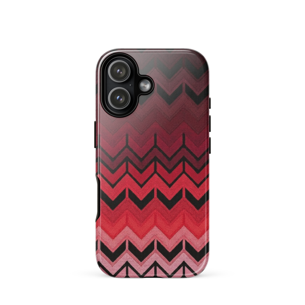 Red Chevron Tough Case for iPhone®