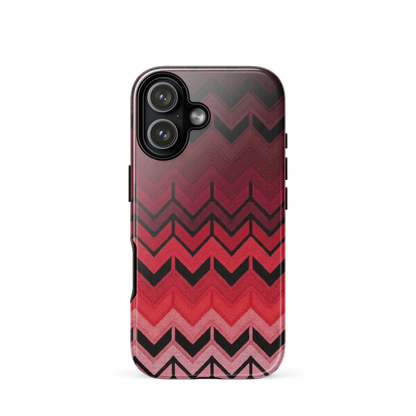 Red Chevron Tough Case for iPhone®
