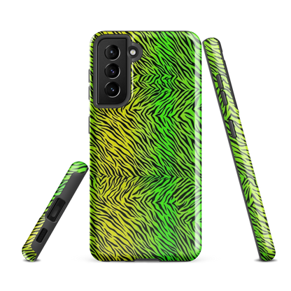 Green & Yellow  Zebra Print Tough Case for Samsung