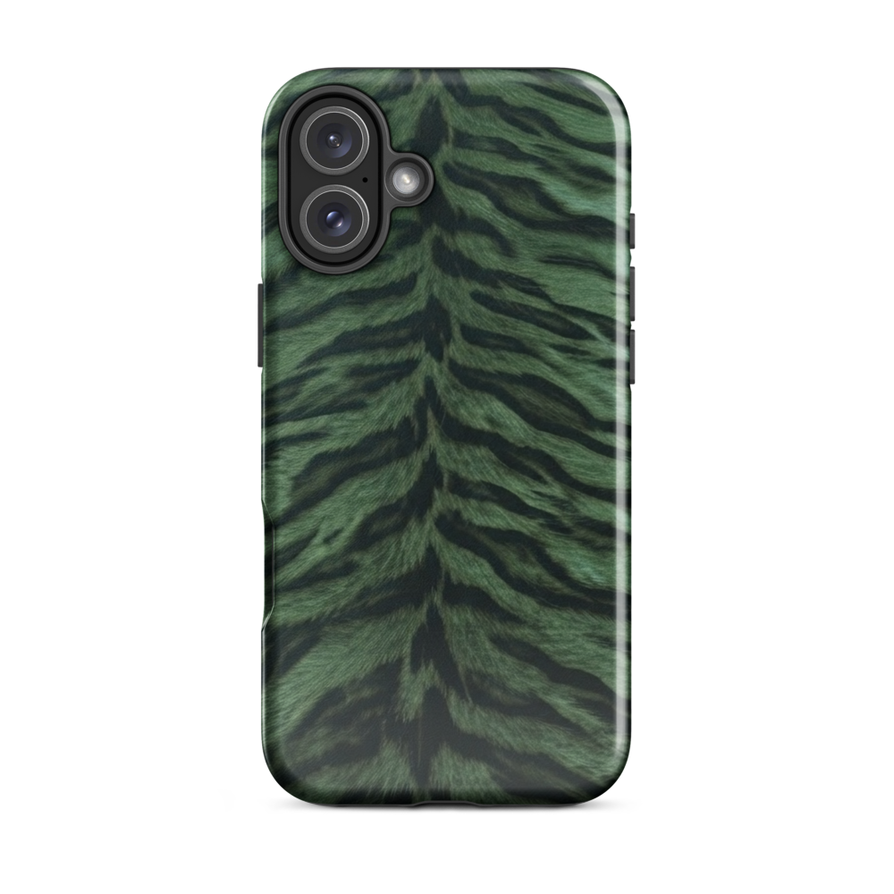 Green Tiger Print Tough Case for iPhone®