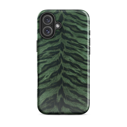 Green Tiger Print Tough Case for iPhone®