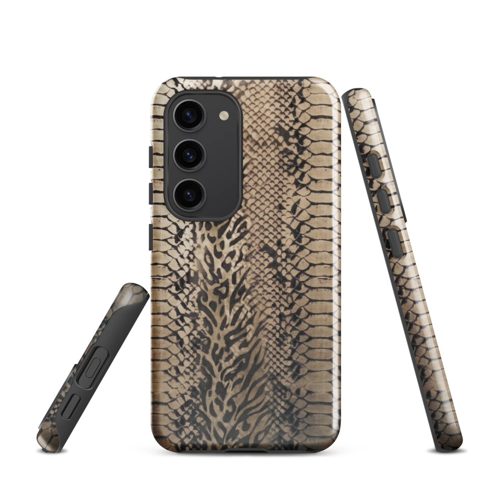 Neutral Snake Skin Tough Case for Samsung