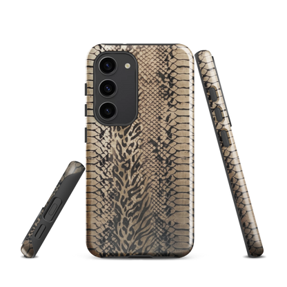 Neutral Snake Skin Tough Case for Samsung