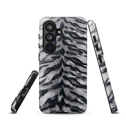 Gray Tiger Print Tough Case for Samsung