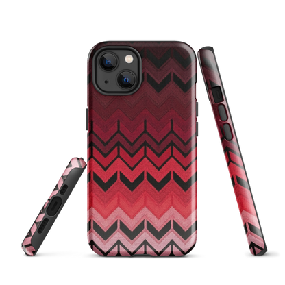 Red Chevron Tough Case for iPhone®