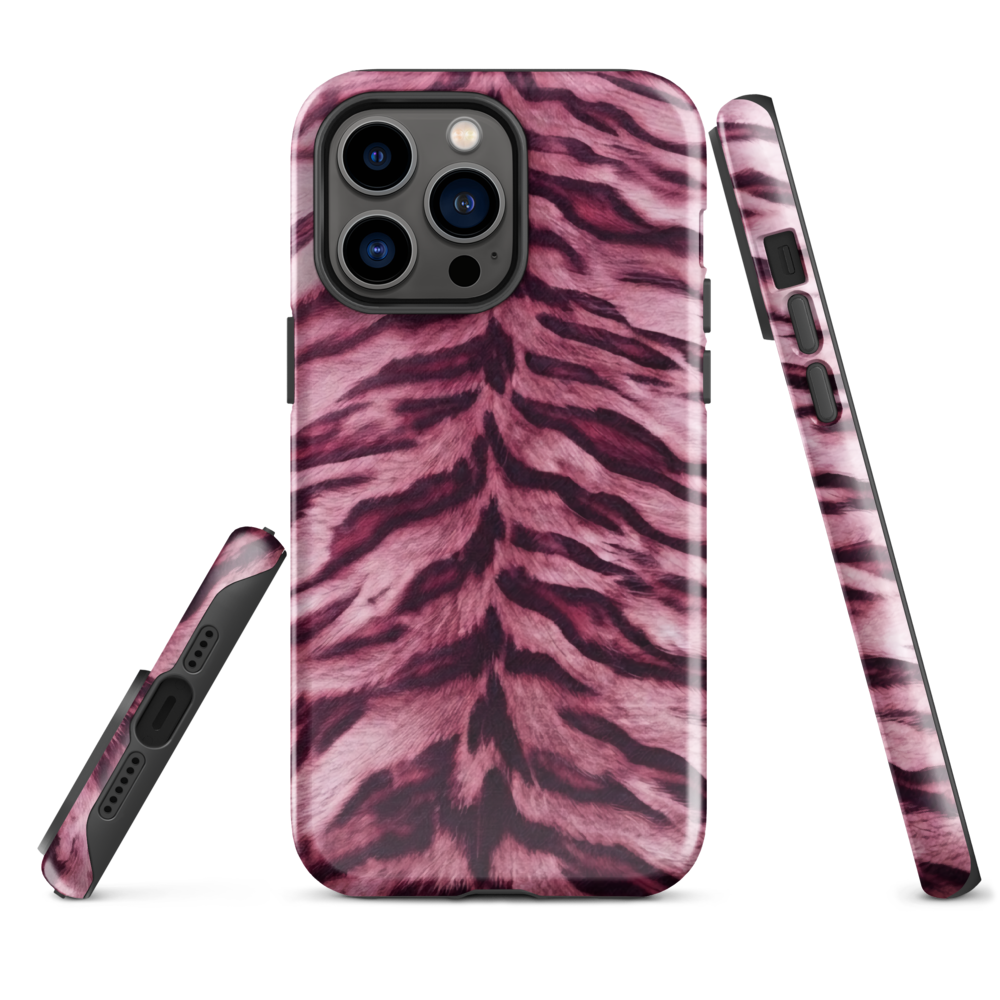 Pink Tiger Print Tough Case for iPhone®