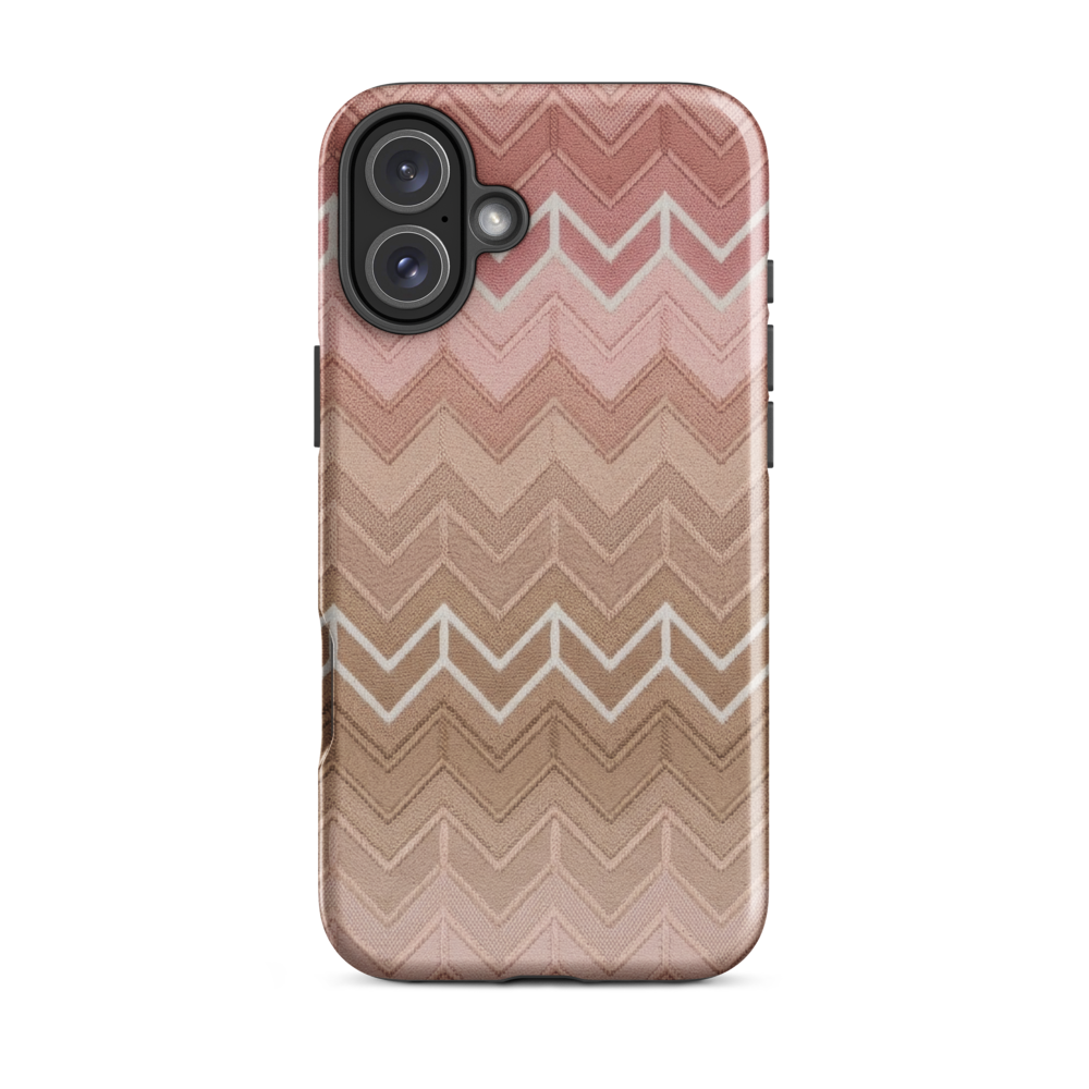 Pink & Muaves Chevron Pattern Tough Case for iPhone®