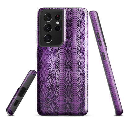 Purple Snake Skin Tough Case for Samsung