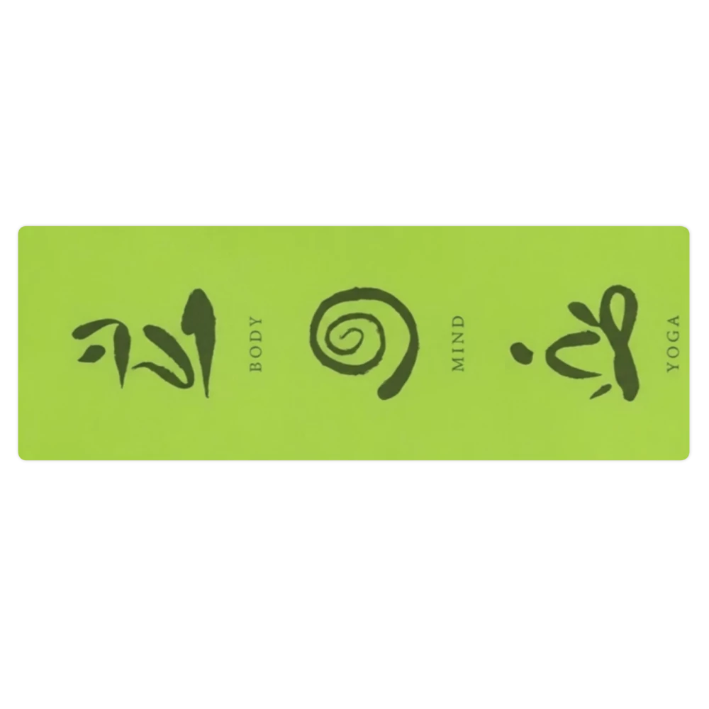Lime Green Mind Body Yoga Pilates & Grounding Yoga Mat