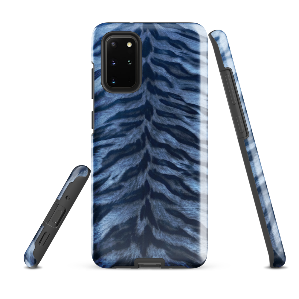 Blue Tiger Print Tough Case for Samsung
