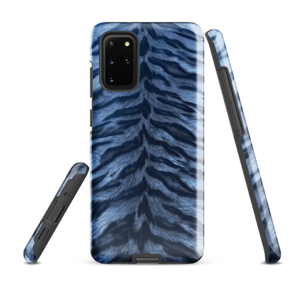 Blue Tiger Print Tough Case for Samsung