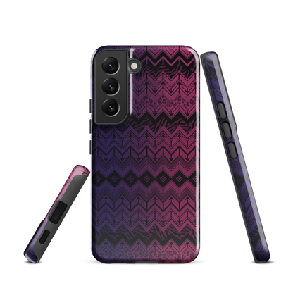 Purple & Pink Chevron Classic Pattern Tough Case for Samsung