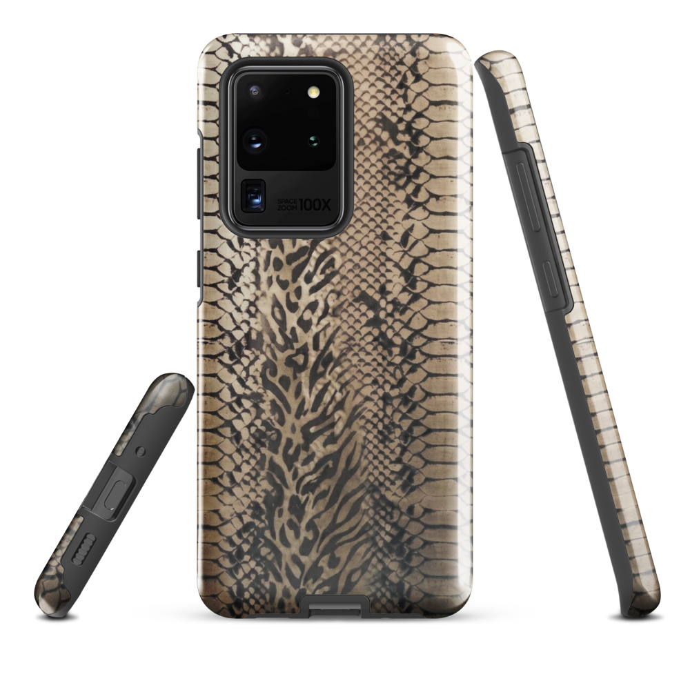 Neutral Snake Skin Tough Case for Samsung