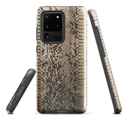Neutral Snake Skin Tough Case for Samsung