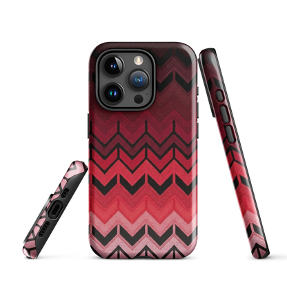 Red Chevron Tough Case for iPhone®