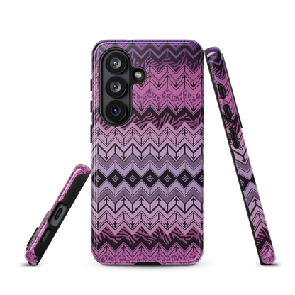Purple Chevron Zebra & Leopard Print Tough Case for Samsung