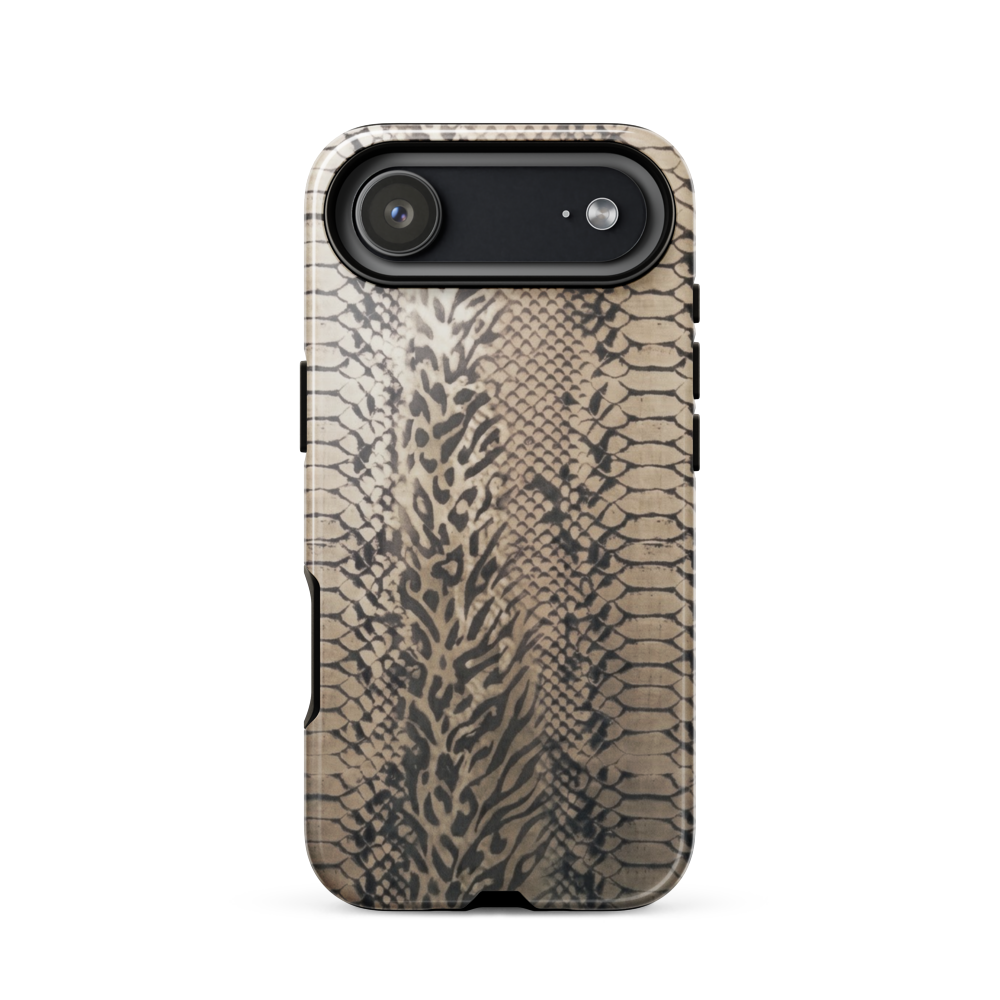 Neutral Snake Skin Tough Case for iPhone®