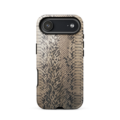 Neutral Snake Skin Tough Case for iPhone®