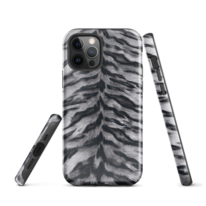 Gray Tiger Print Tough Case for iPhone®