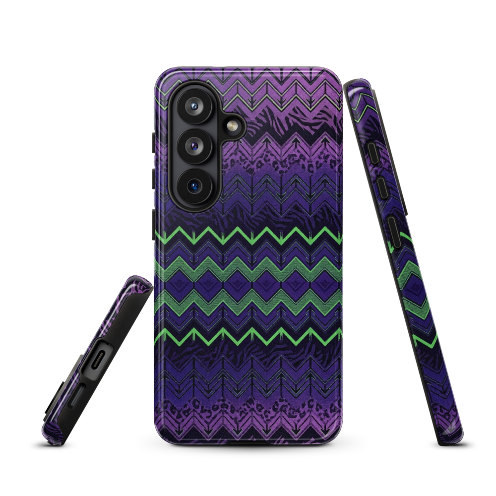 Halloween Chevron Purple & Green Edition Tough Case for Samsung
