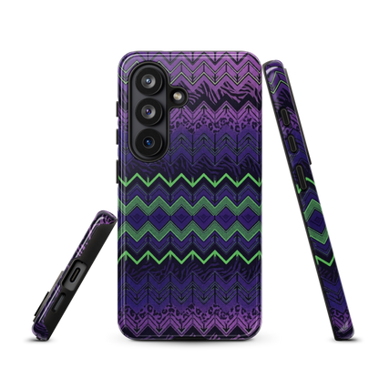 Halloween Chevron Purple & Green Edition Tough Case for Samsung