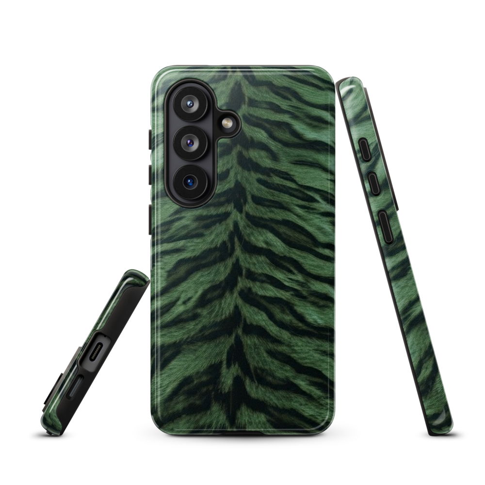 Green Tiger Print Tough Case for Samsung