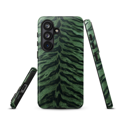 Green Tiger Print Tough Case for Samsung
