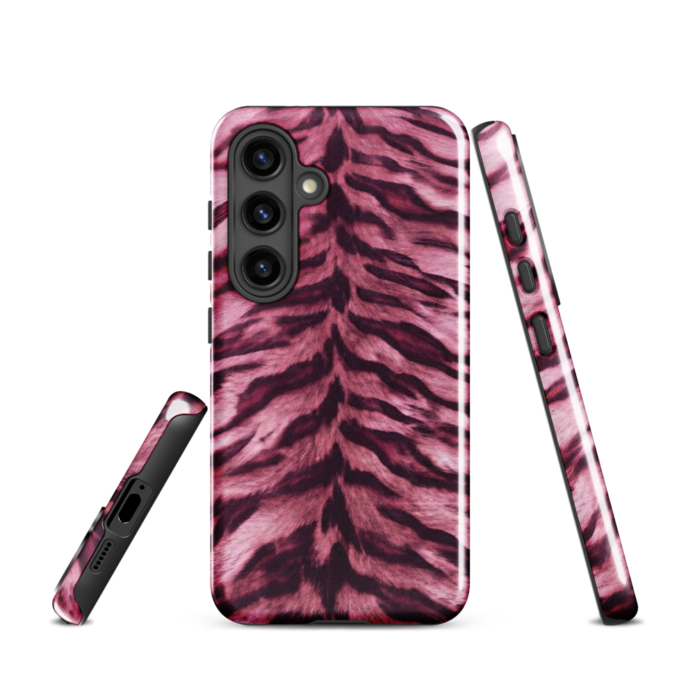 Pink Tiger Print Tough Case for Samsung