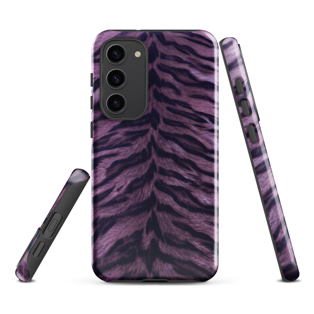 Purple Tiger Print Tough Case for Samsung