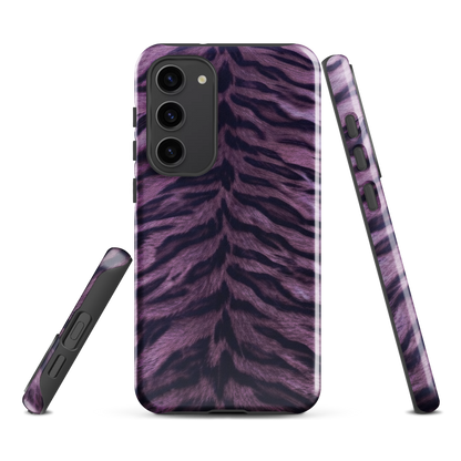 Purple Tiger Print Tough Case for Samsung