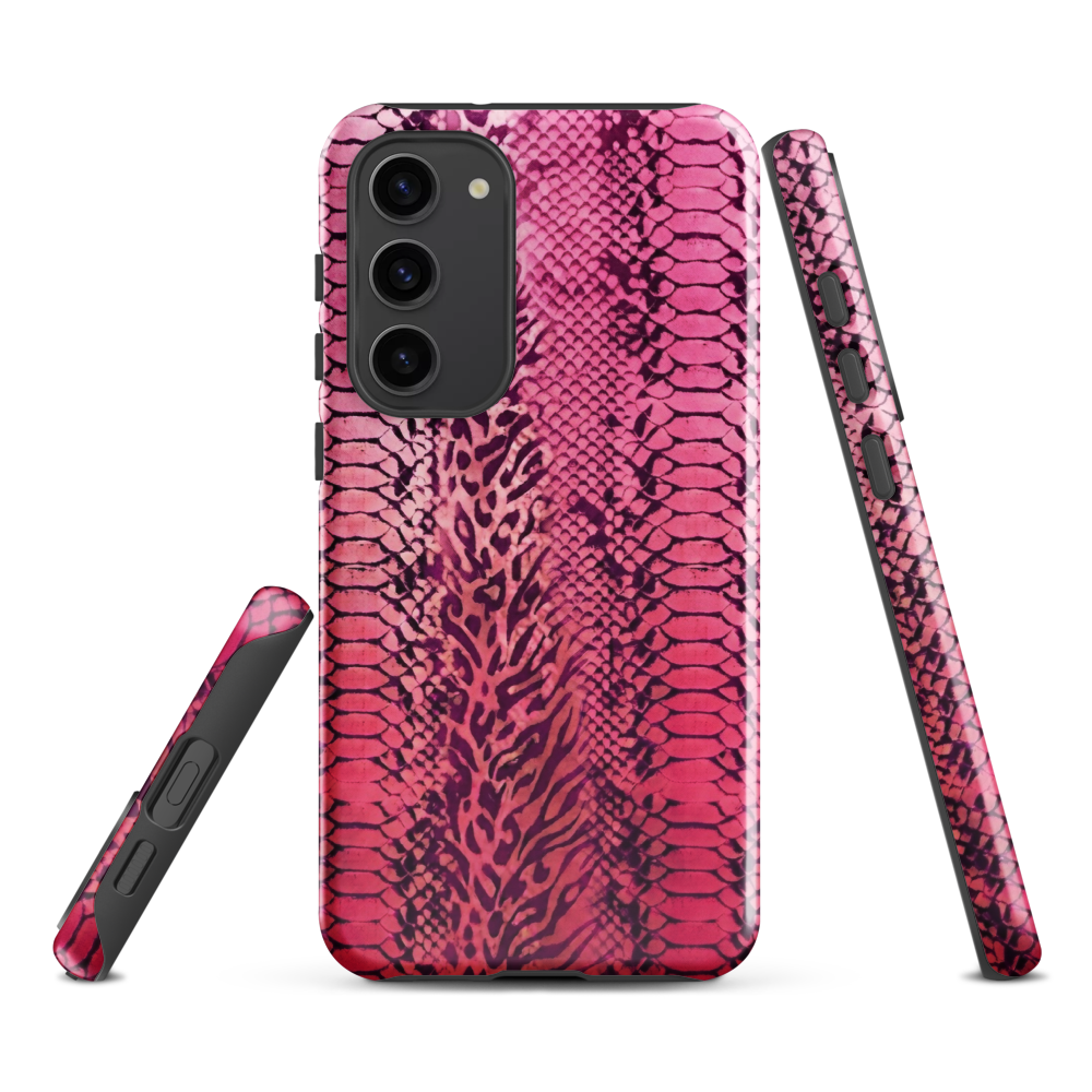 Pink Snake Skin & Leopard Print Tough Case for Samsung