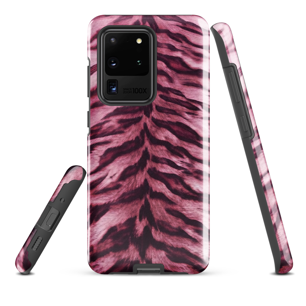 Pink Tiger Print Tough Case for Samsung