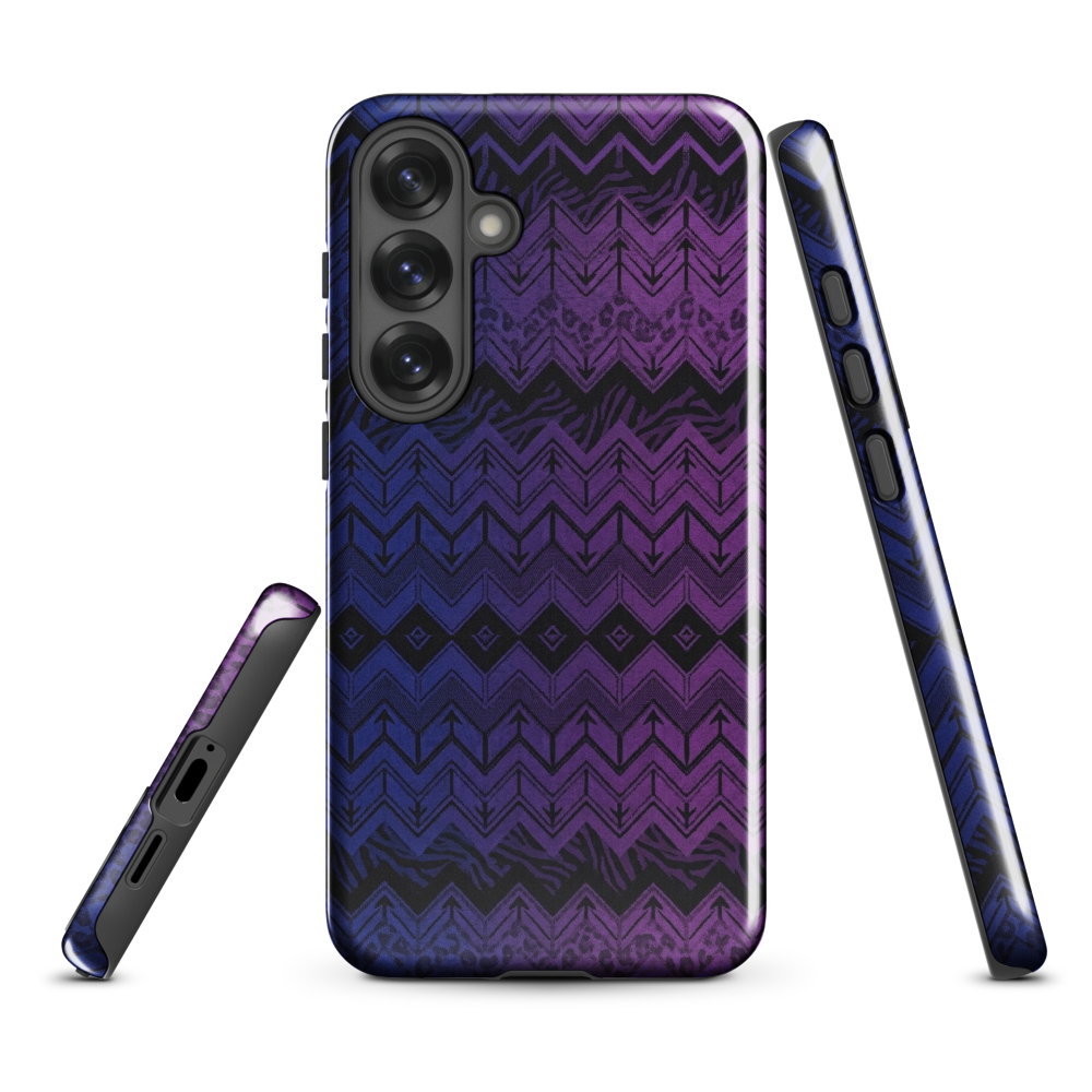 Purple & Blue Chevron Classic Tough Case for Samsung