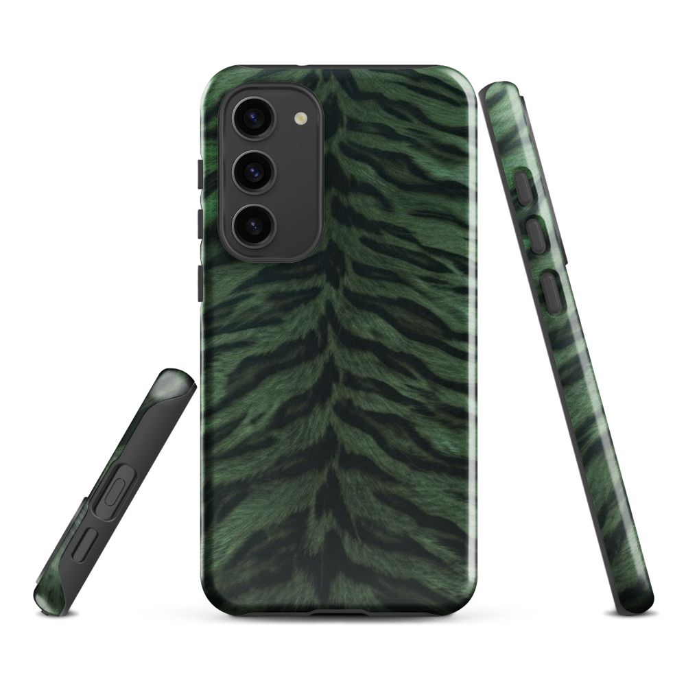 Green Tiger Print Tough Case for Samsung