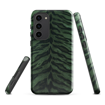 Green Tiger Print Tough Case for Samsung