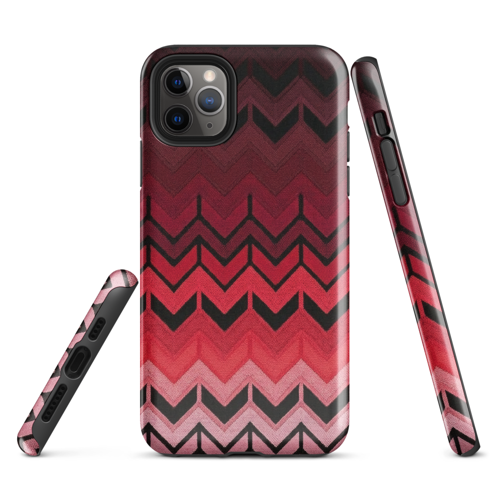 Red Chevron Tough Case for iPhone®