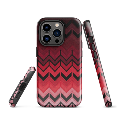 Red Chevron Tough Case for iPhone®