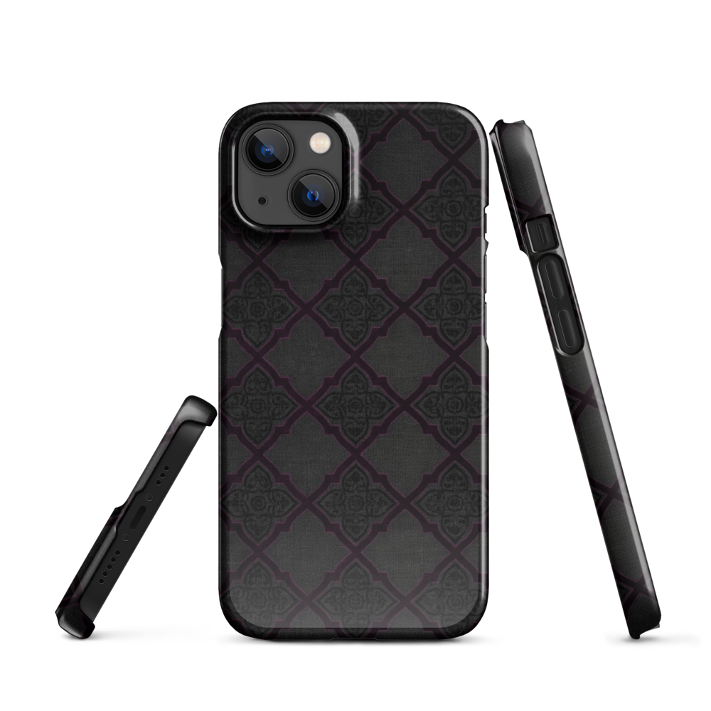 Black and Purple Whimsy Mall Goth Snap Case for iPhone