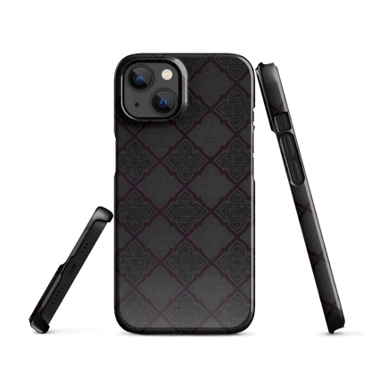 Black and Purple Whimsy Mall Goth Snap Case for iPhone