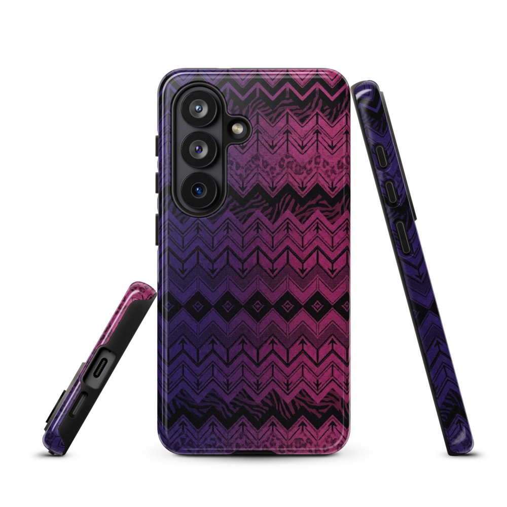 Purple & Pink Chevron Classic Pattern Tough Case for Samsung
