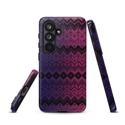 Purple & Pink Chevron Classic Pattern Tough Case for Samsung